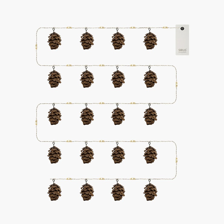 Sirius Braun Molly Led-Lichterkette Batteriebetrieben – Innen, 20 Leds, 2 M, Warmweiß,