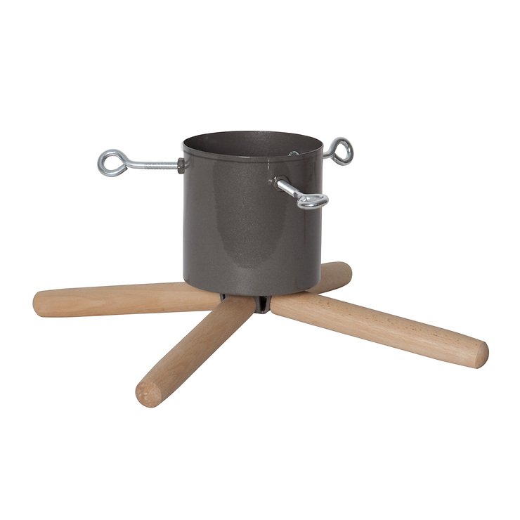 Star Trading Christbaumständer Granig Inkl. Wasserbehälter 19 X 45 Cm Graubraun