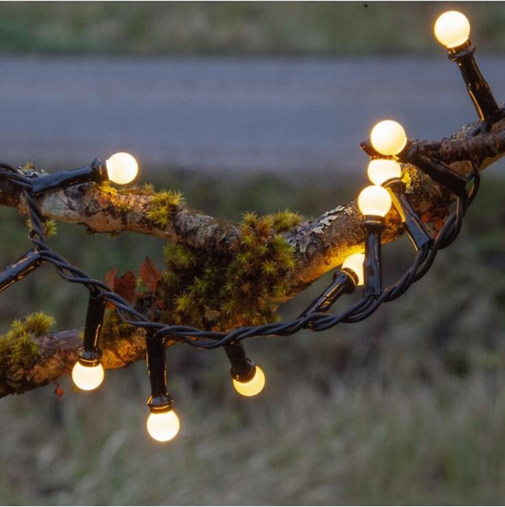 Star Trading Schwarz Led-Lichterkette Berry Mini 300 Led Warmweiß 6 M