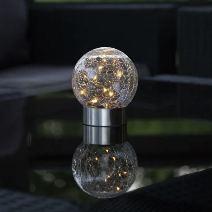 Star Trading Silber Glory Led Solar-Lampe 3-In-1 Edelstahl