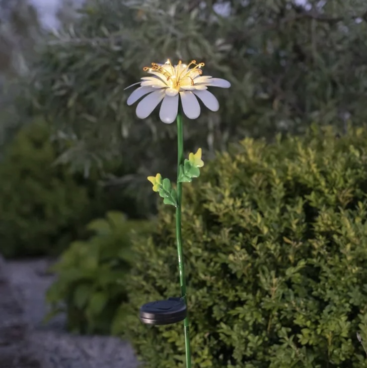 Startrading Led Solarstab Gänseblümchen - 10 Warmweiße Dew Drop Led - H: 77Cm - Dämmerungssensor - Image 4